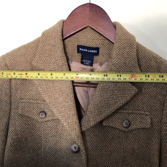 Ralph Lauren (Blue Label) Italy Wool-Alpaca Tweed Jacket - Heritage Field Style - Picture 9 of 12